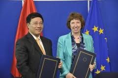 Partnership agreement signed with EU official  - ảnh 1